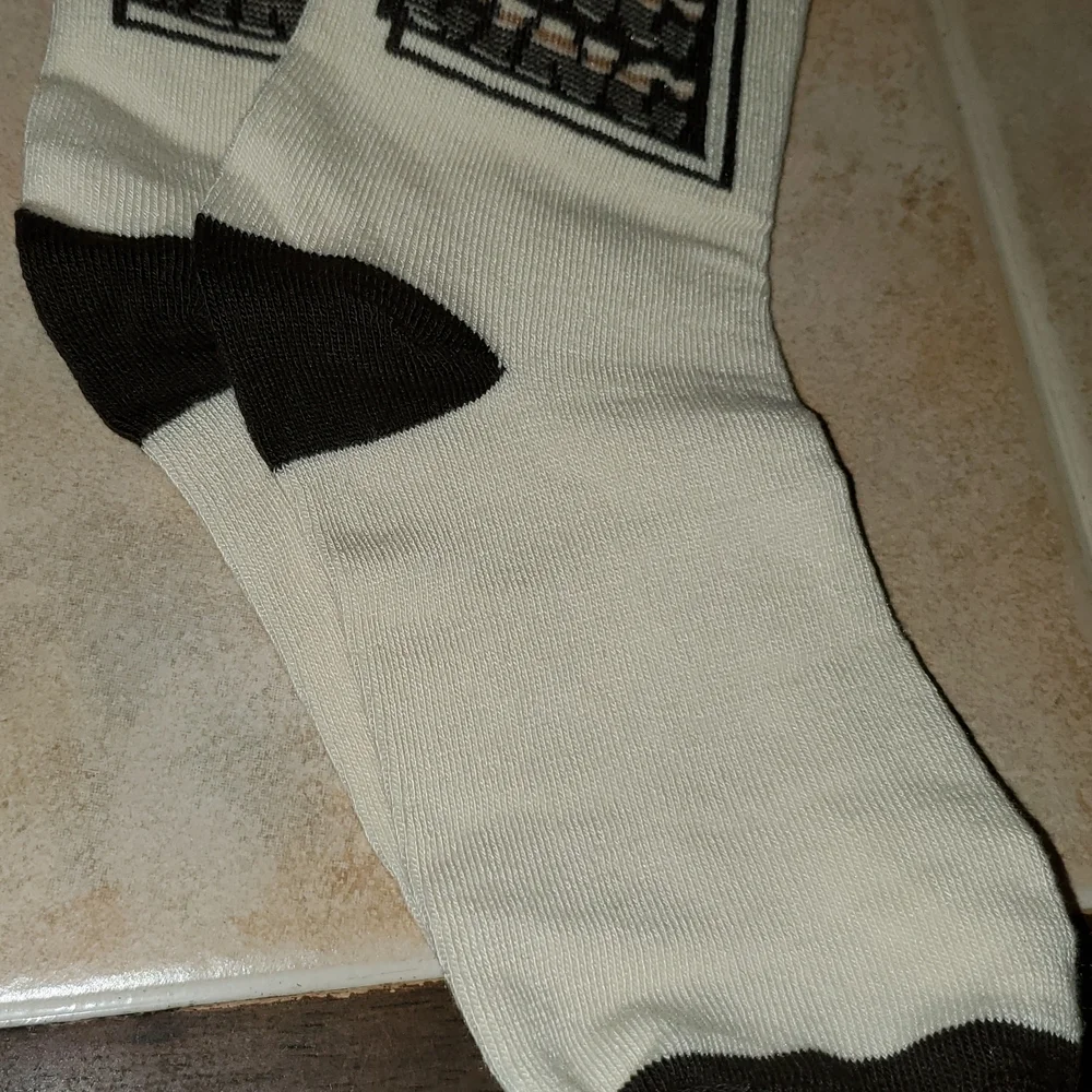 Men's Retro socks Cream and Brown Socks Set
